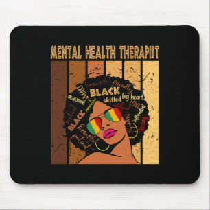 Psychotherapeutin Afro Women Black History m Mousepad