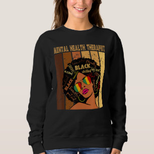 Psychotherapeutin Afro Women Black History m Sweatshirt
