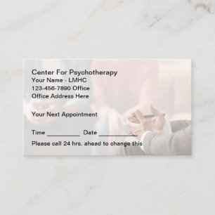 Psychotherapeutin Psychologischer Berater Terminkarte