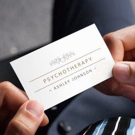 Psychotherapie Gezeichnet Grünflächen Natur Botani Visitenkarte