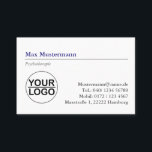 psychotherapie Logo  Visitenkarte<br><div class="desc">einfache psychotherapie Visitenkarte mit Logo</div>