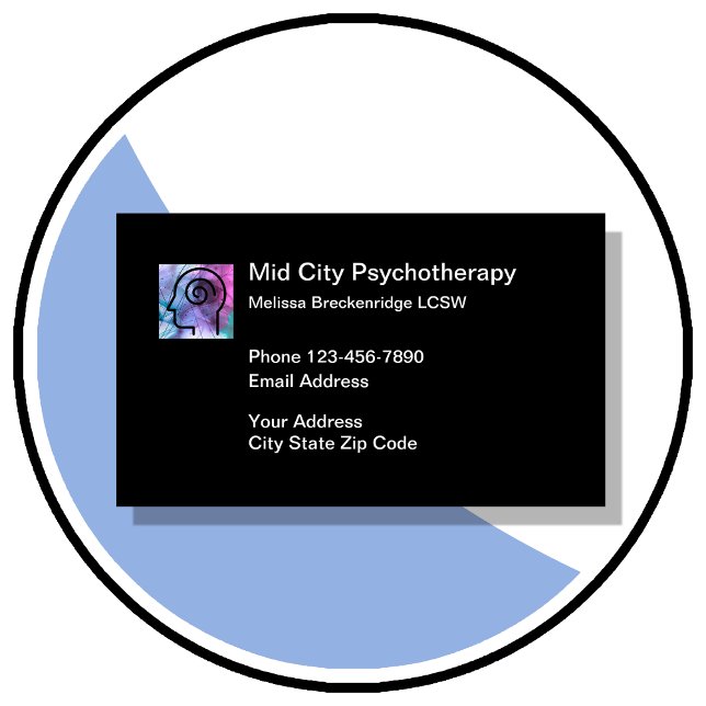 Psychotherapie Psychische Gesundheit Visitenkarte (Psychotherapy business cards by CustomBusinessTemplates)