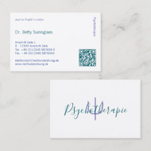 Psychotherapie Psychologie Visitenkarte