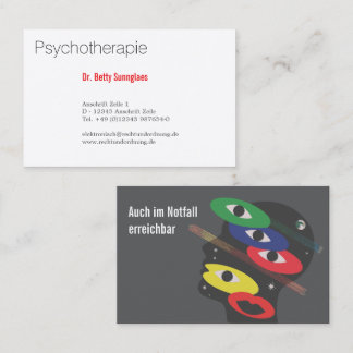 Psychotherapie Psychologie  Visitenkarte
