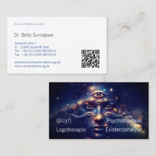 Psychotherapie Psychologie Visitenkarte