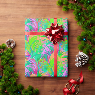 Psychotischer psychedelischer Alien-Dschungel Geschenkpapier