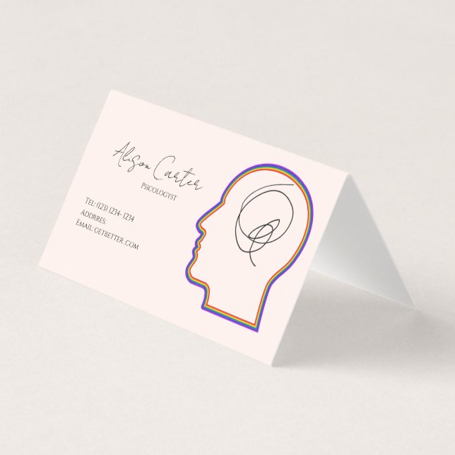 psycology editable business card  (Vorderseite)
