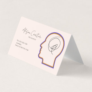 psycology editable business card visitenkarten