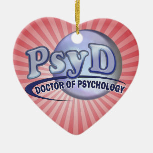 PsyD Doktor von Psychologie LOGO Keramik Ornament