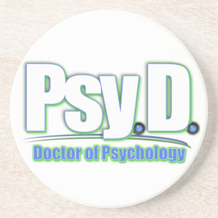 PsyD LOGO2 DOKTOR DER PSYCHOLOGIE Getränkeuntersetzer