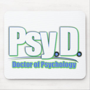 PsyD LOGO2 DOKTOR OF PSYCHOLOGY Mousepad