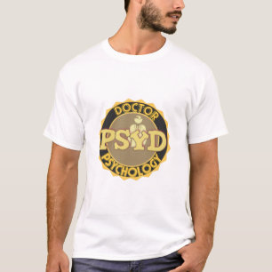 PsyD LOGO - DOKTOR OF PSYCHOLOGY T-Shirt