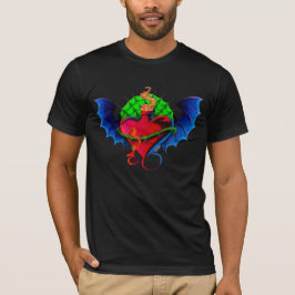 Psyko-Daizie Dragon Wing Heart Herren T-Shirt