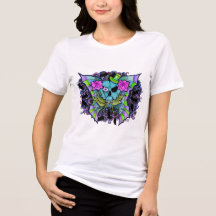 Psyko-Daizie Skull & Roses Damen T-Shirt