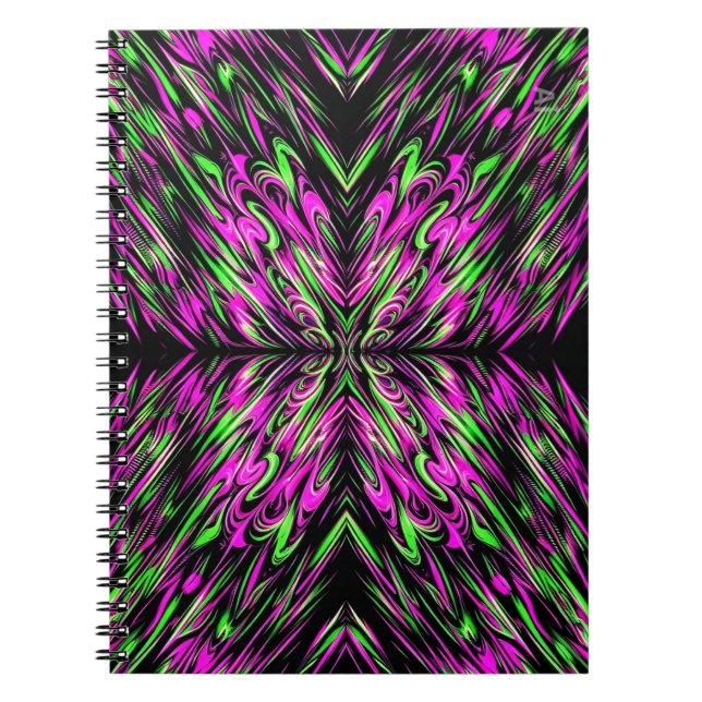 Psykodelik Notizbuch von Psyko-Daizie Notizblock (Vorderseite)