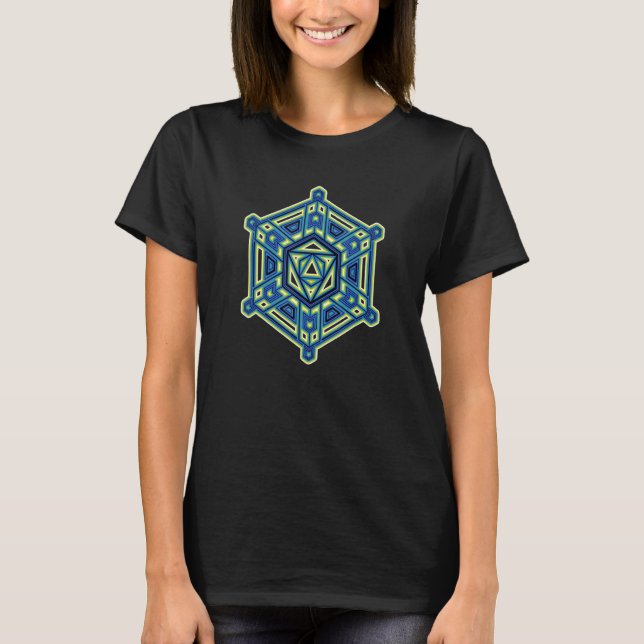 Psytrance Festival Wear Yoga Meditation Psychedeli T-Shirt (Vorderseite)