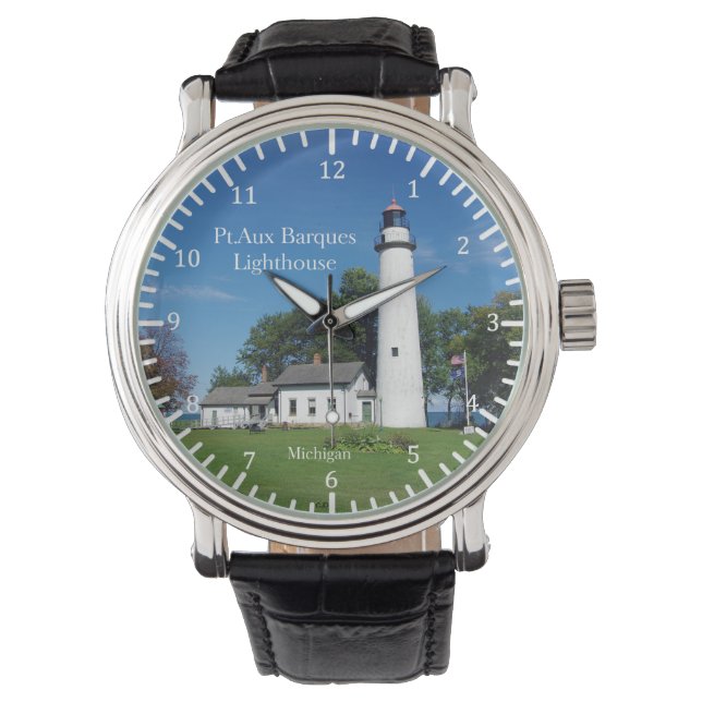 Pt Aux Barques Lighthouse watch Armbanduhr (Vorderseite)