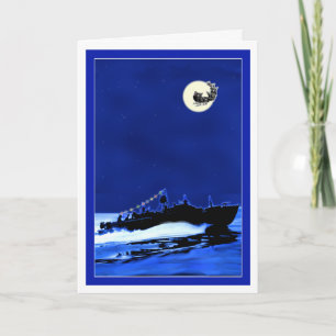 PT Boat ChristmasCard 4 Feiertagskarte