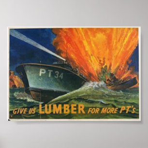 PT Boote WW2 Poster