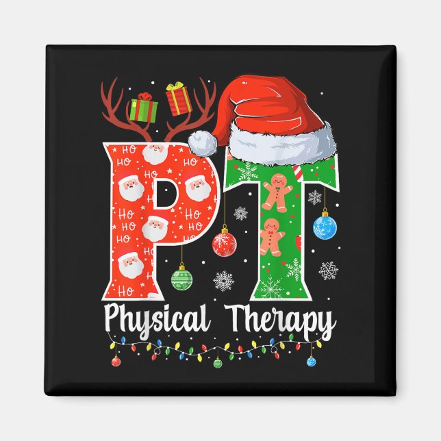 Pt Christmas Physical Therapy Christmas Pt Xmas  Magnet (Vorne)