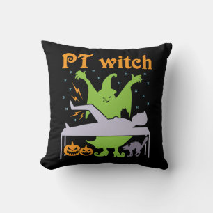 PT Hexenphysiktherapeut Halloween Kissen