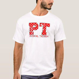 PT in roten und weißen Polka-Punkten T-Shirt