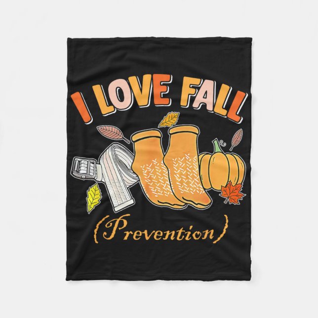 Pt Nurse Fall I Liebe Fall Prävention Fall Physisc Fleecedecke (Vorderseite)