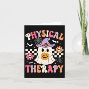 Pt Physical Therapy Halloween Retro Ghost Pt Hallo Karte