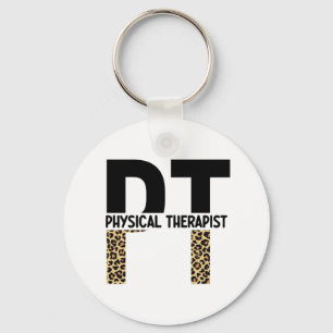 PT Physiotherapeut Cheetah Print PT Grad Geschenke Schlüsselanhänger