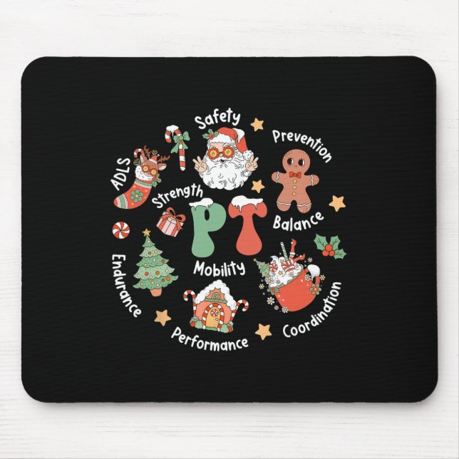 Pt Physiotherapie Santa Squad Weihnachten Physioth Mousepad (Vorne)
