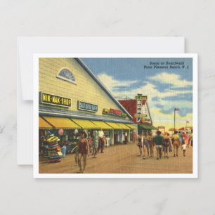 Pt Pleasant Beach Boardwalk 1950er Jahre Postkarte