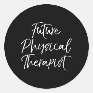Pt School for Students Future Physitherapy Runder Aufkleber