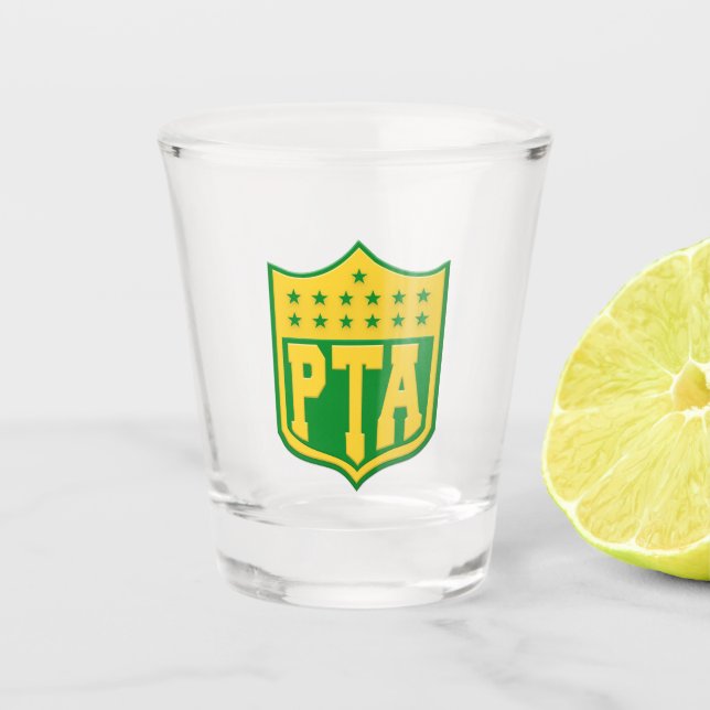PTA Packerfan Gesamter Zugang zu Shotglas Schnapsglas (Vorderseite)