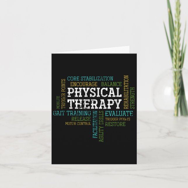 Pta Physical Motivational Therapy Gift Physical Th Karte (Vorderseite)