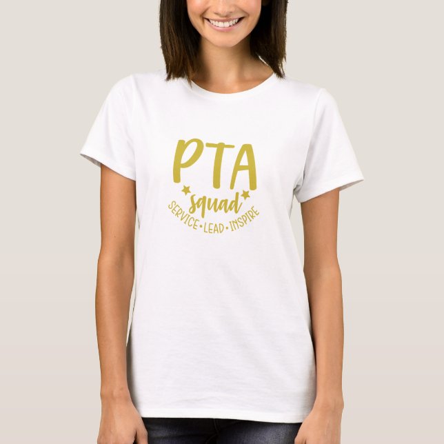 PTA Squad Shirt für Vorstandsmitglieder PTA Mama P (Vorderseite)