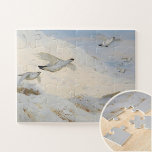 Ptarmigan stürzt im Winter ab und fliegt über den  Puzzle<br><div class="desc">Ptarmigan im Winter abstürzen, fliegen über den Schnee ist ein Kunstwerk von Archibald Thorburn im Naturalismus Stil. Kunst ist ein wunderbares Geschenk für jeden Anlass, ob zu Weihnachten oder Hanukah, eine Babydusche, ein Hochzeitsgeschenk oder ein "Dankeschön". Selbst für den, der alles hat, macht ein Kunstwerk ein phantastisches Geschenk. Es zeigt...</div>