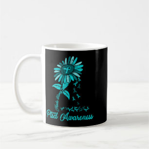 PTBS-Bewusstseins-Sonnenblume Posttraumatische Bel Kaffeetasse