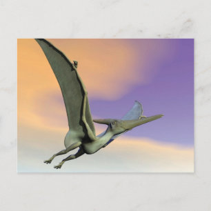 Pteranodon Dinosaurier Fliegen - 3D rendern Postkarte