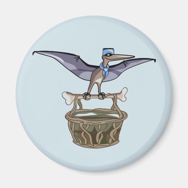 Pteranodon trägt einen Korb Magnet (Vorne)