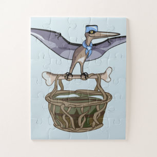 Pteranodon trägt einen Korb Puzzle