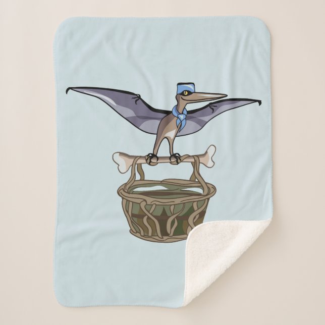 Pteranodon trägt einen Korb Sherpadecke (Vorderseite)