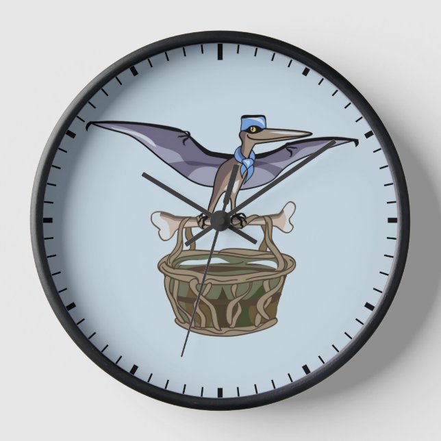 Pteranodon trägt einen Korb Uhr (Vorderseite)