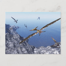 Pteranodon-Vögel - 3D-Rendering Postkarte