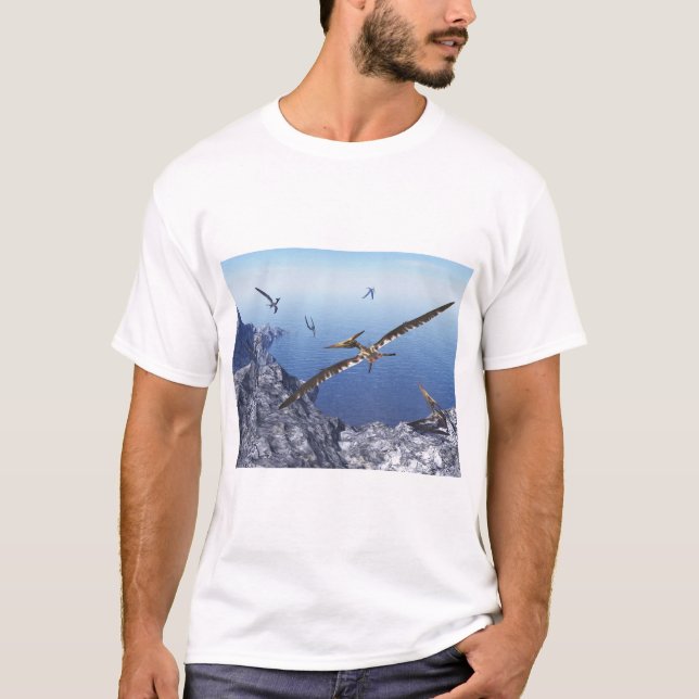 Pteranodon Vögel - 3D übertragen T-Shirt (Vorderseite)