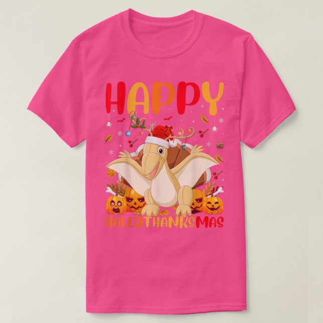 Pterodactyl Animal Lover Happy Pterodactyl HelloTh T-Shirt (Design vorne)