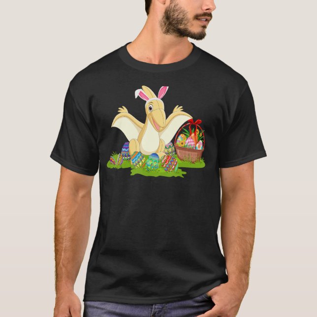 Pterodactyl Easter Egg Hunt Bunny Pterodactyl East T-Shirt (Vorderseite)