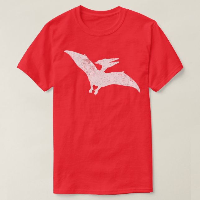 Pterodactyl Flying Dinosaurier Vintag T-Shirt (Design vorne)