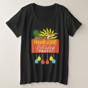 Pterodactyl-Urzeit-Geburtstagsfeier Große Größe T-Shirt