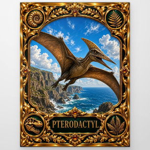 Pterodactylus, Juwelen-Erbstück-Kunst Postkarte