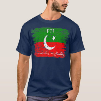 PTI Flag Imran Khan Pakistan Flagge Pakistanischer T-Shirt
